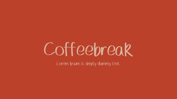 Coffeebreak Font