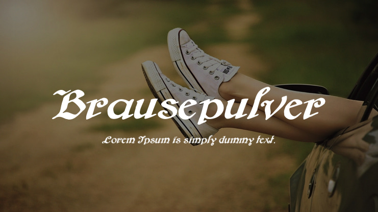 Brausepulver Font