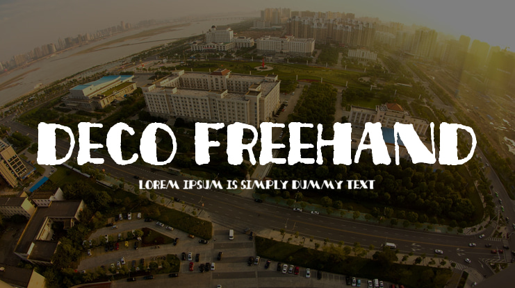 Deco Freehand Font