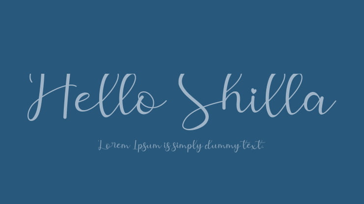 Hello Shilla Font