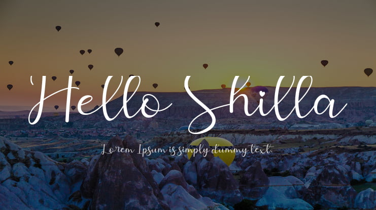 Hello Shilla Font