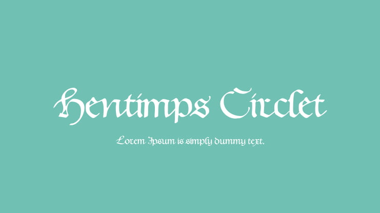 Hentimps Circlet Font