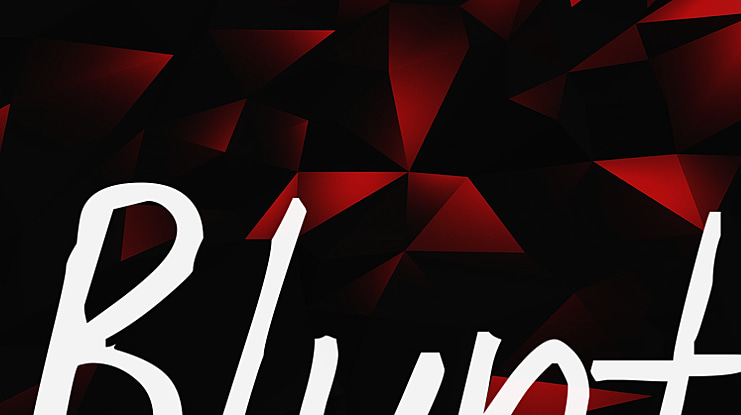 Blunt Font