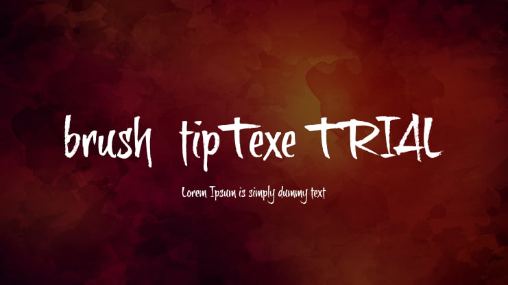 brush-tipTexe TRIAL Font
