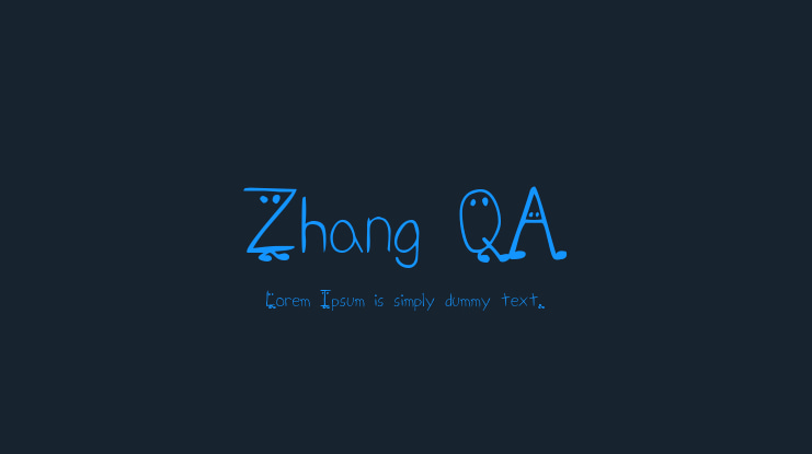 Zhang QA Font