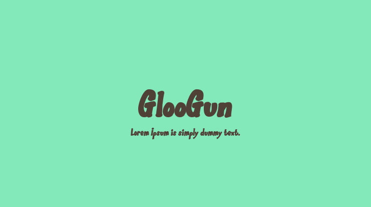 GlooGun Font