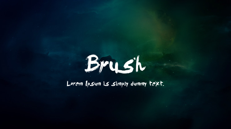 Brush Font
