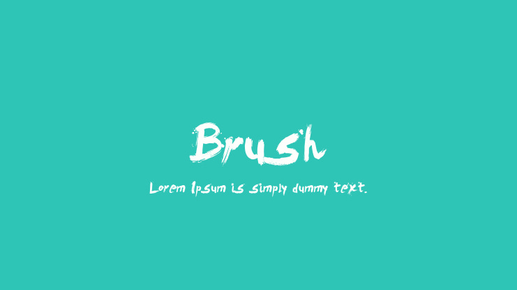 Brush Font