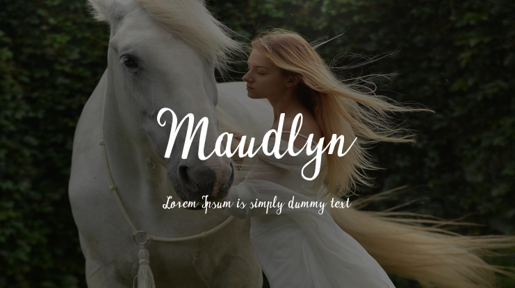 Maudlyn Font