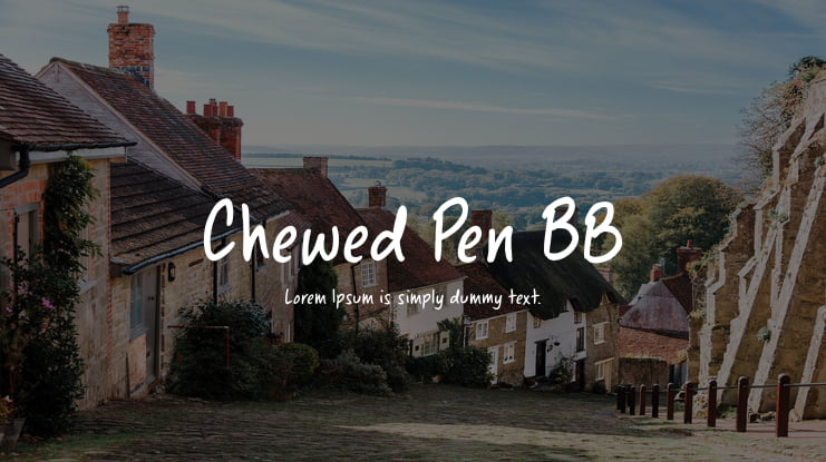 Chewed Pen BB Font Family