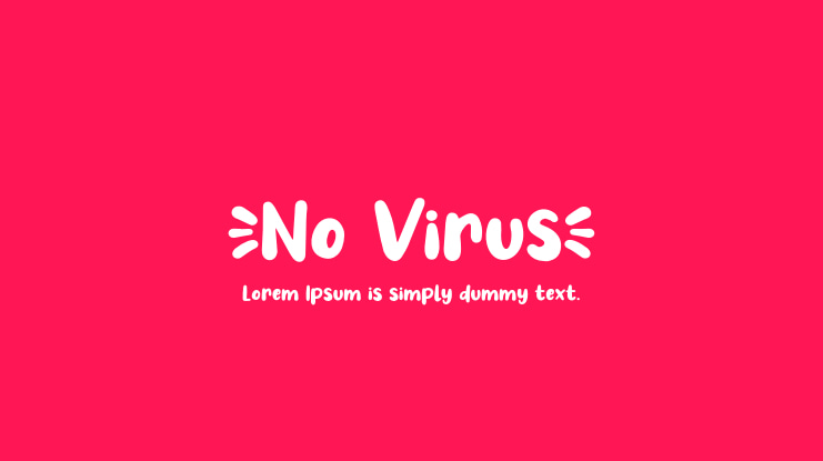 No Virus Font