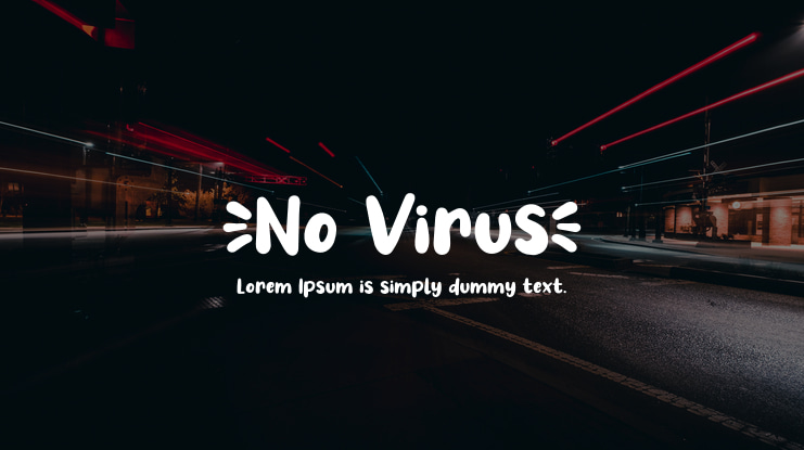 No Virus Font
