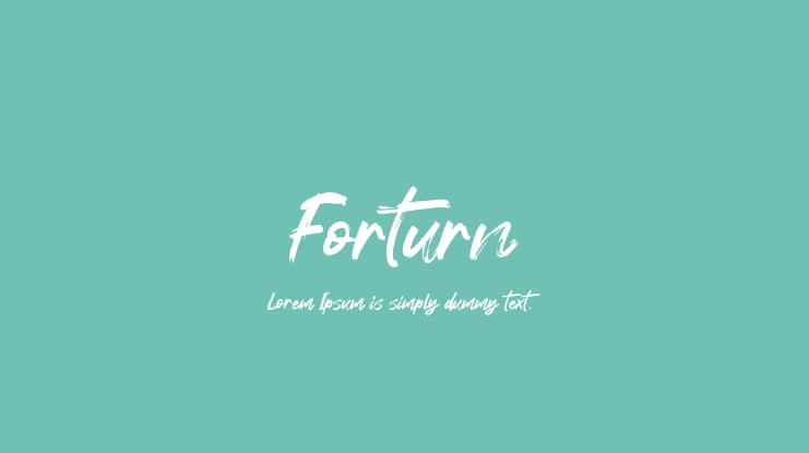 Forturn Font