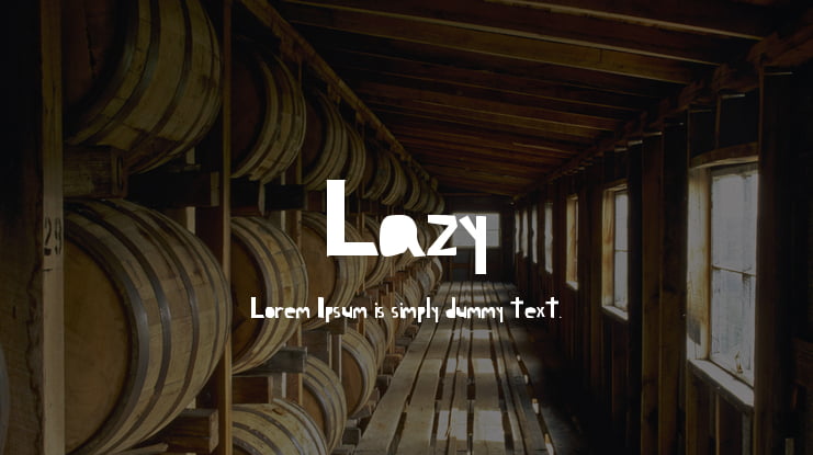 Lazy Font