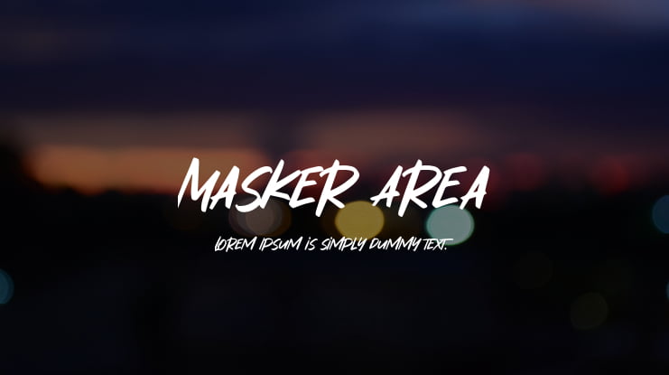 Masker Area Font