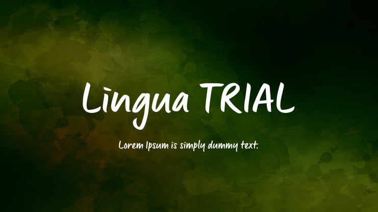 Lingua_TRIAL Font