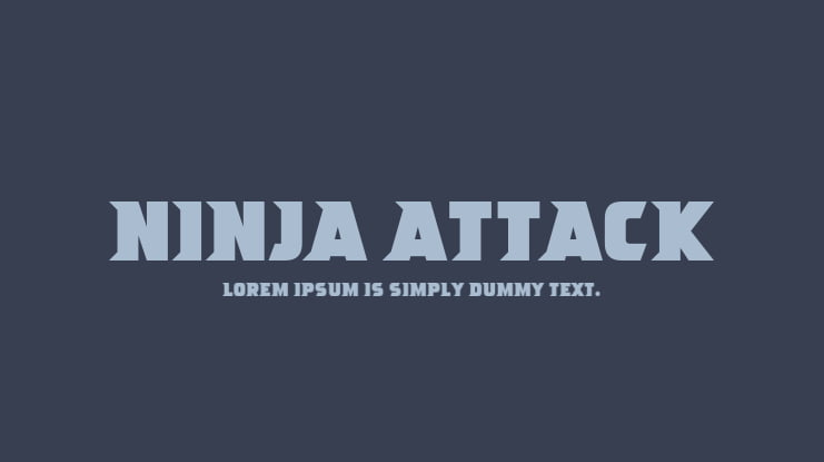 Ninja Attack Font Family