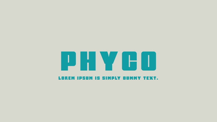 Phyco Font