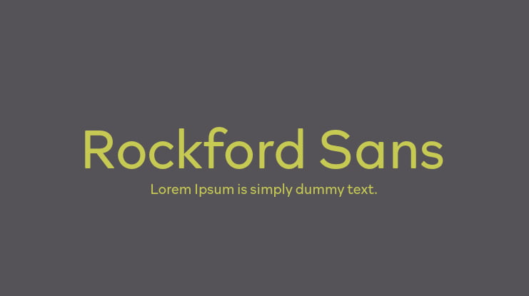 Rockford Sans Font