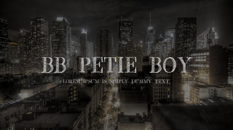 BB Petie Boy Font Family
