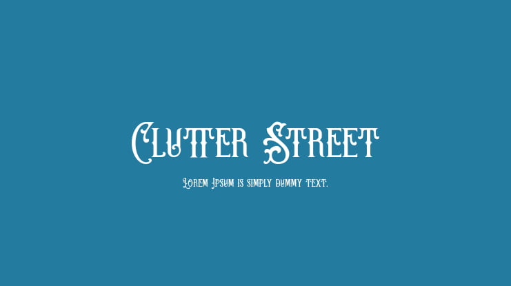 Clutter Street Font