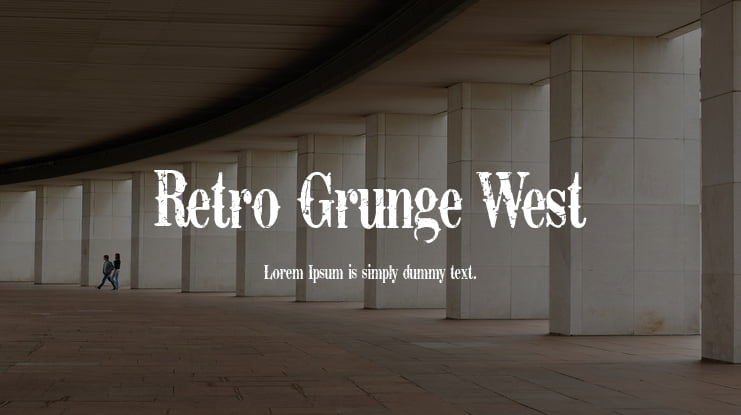 Retro Grunge West Font