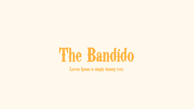 The Bandido Font