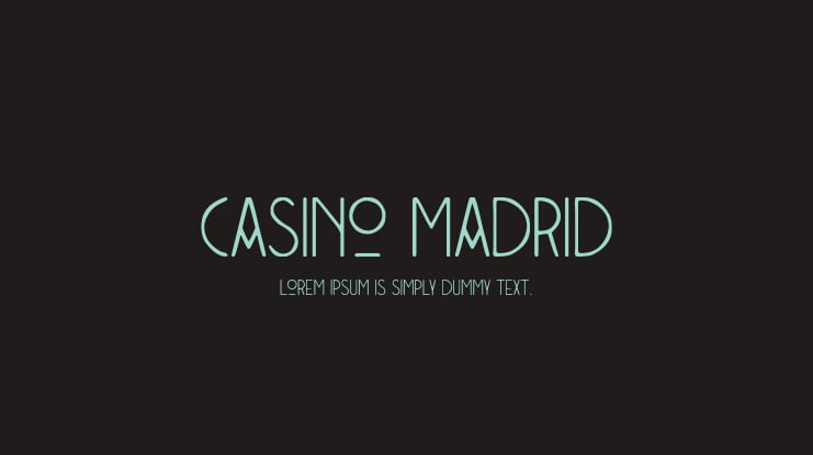 Casino Madrid Font