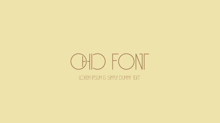 Ohio Font