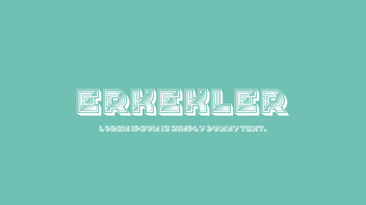 Erkekler Font