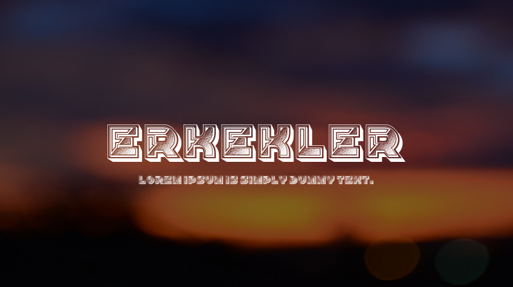 Erkekler Font