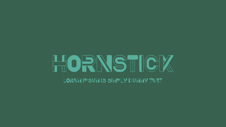 Hornstick Font