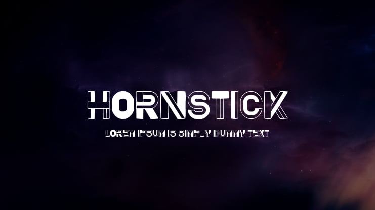 Hornstick Font