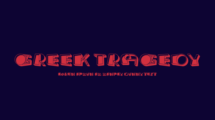 Greek Tragedy Font
