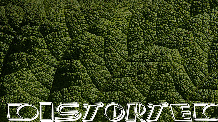 Distorted Font