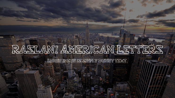 Raslani American Letters Font