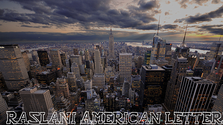 Raslani American Letters Font
