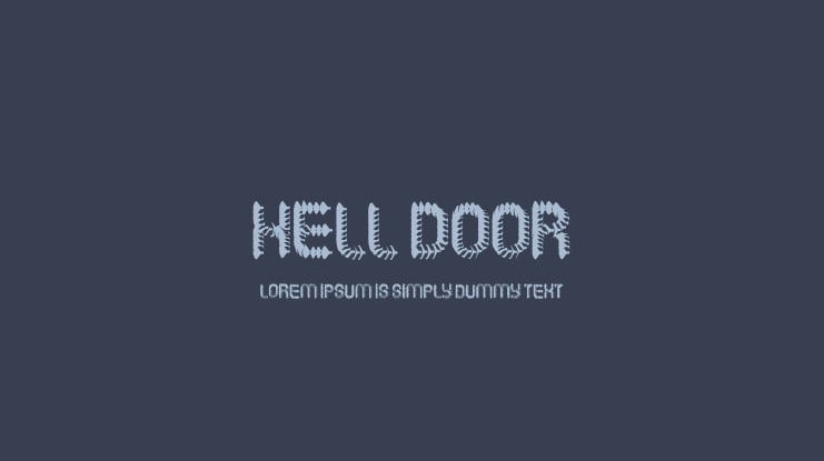 Hell Door Font