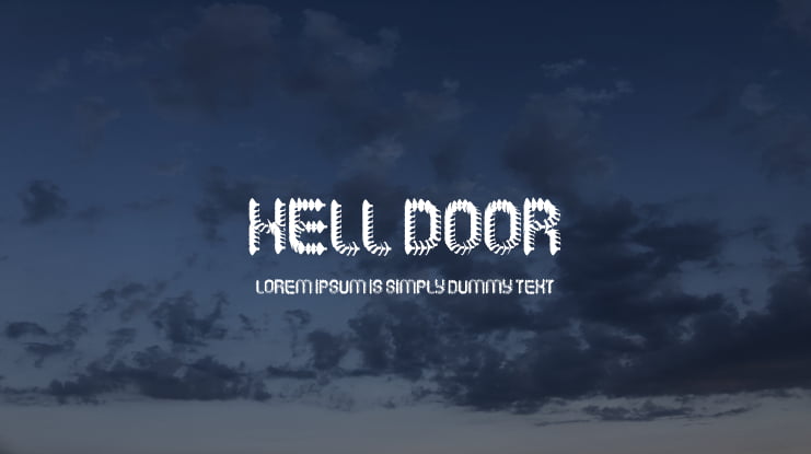 Hell Door Font