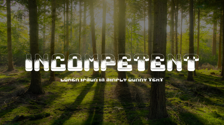 Incompetent Font
