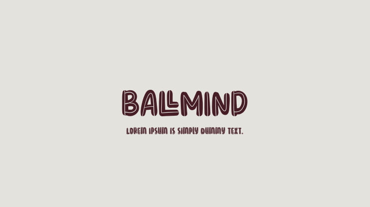 BALLMIND Font