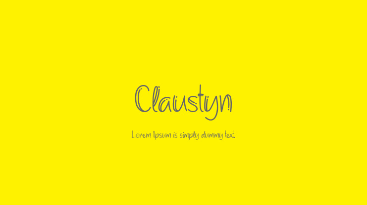 Claustyn Font