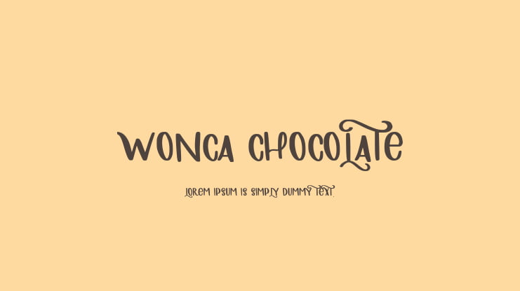 WONCA CHOCOLATE Font