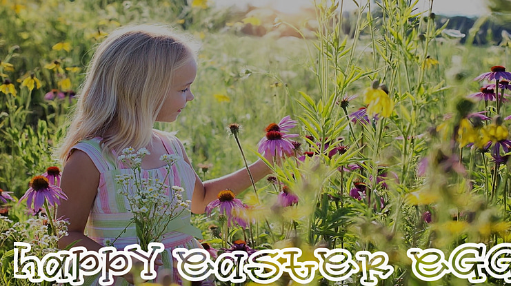 Happy Easter Egg Font