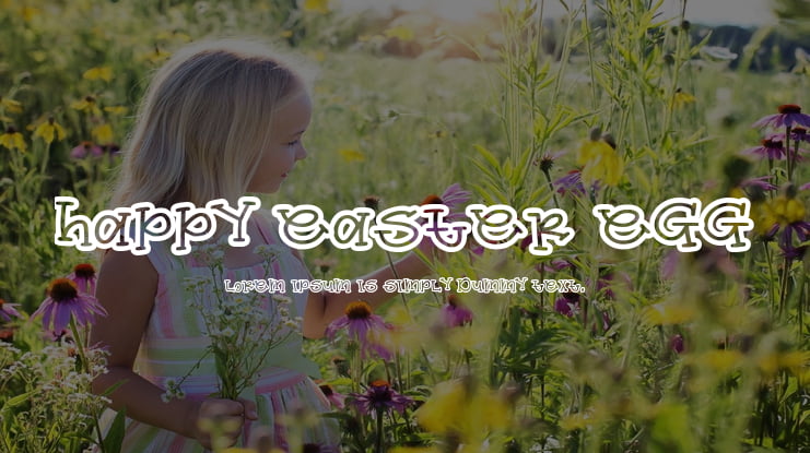 Happy Easter Egg Font