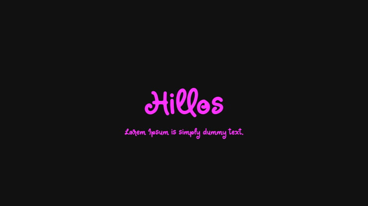 Hillos Font