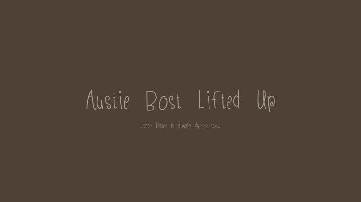 Austie Bost Lifted Up Font