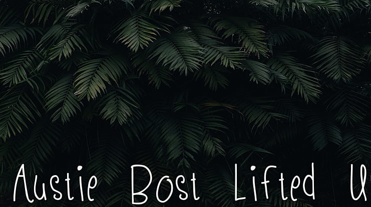 Austie Bost Lifted Up Font