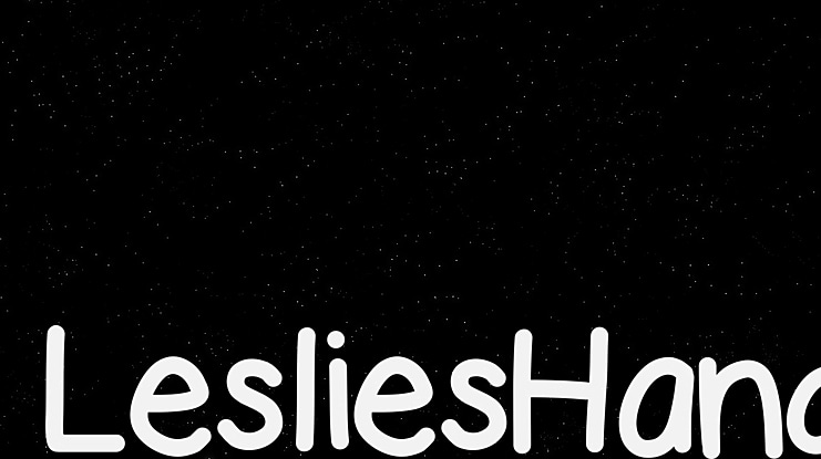 LesliesHand Font
