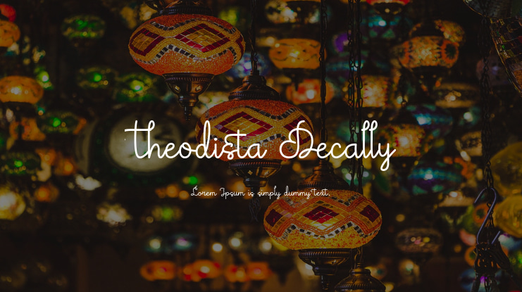 Theodista Decally Font Family